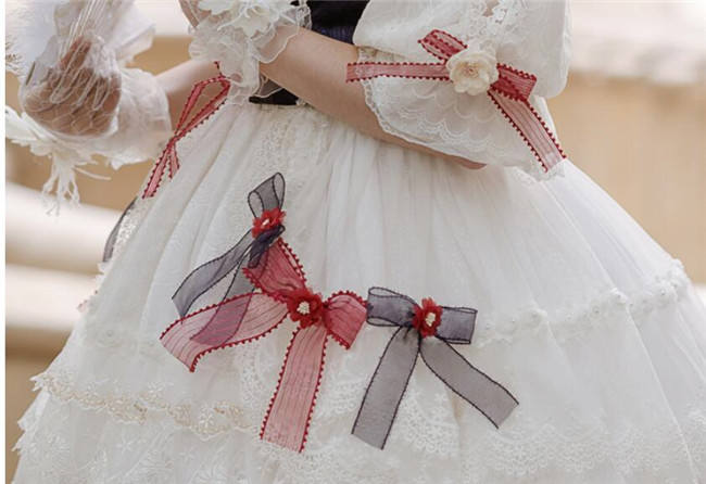 Little Dipper ~White Snow Lolita Vest + OP Set Short/Long Version