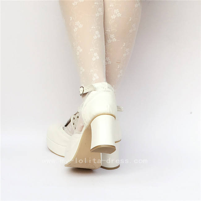 Sweet Mint Lolita Heels Shoes