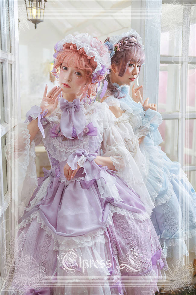 Elpress L ~Christmas D*Romance Ode~ Elegant Lolita JSK -Ready Made Purple M - In Stock
