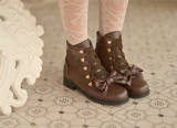 Little Dipper ~Sweet Chocolate Lolita Boots -Ready Made