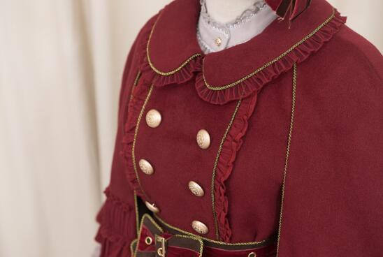 Little Red Riding Hood~ Classic Lolita Fish-bone Skirt + Blouse+Cape-Pre-order Closed