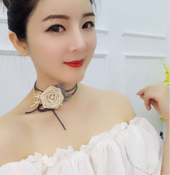 Aimimi~The Fairy Tale  Vintage Court Flowers Lolita Choker