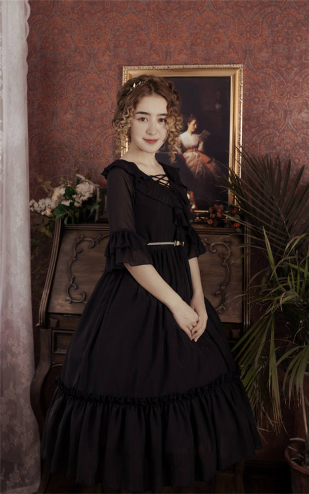 Miss Sicily~ Vintage Lolita OP Dress -Pre-order Closed