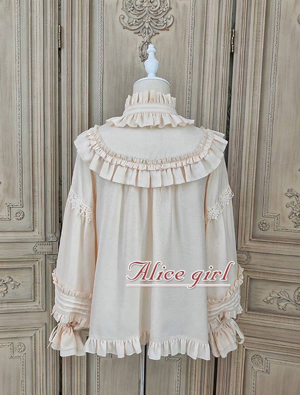 Alice Girl ~Gingham Teddy Vintage Velvet Lolita Blouse - Black Size L  In Stock