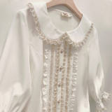 Little Dipper ~  Lace doll collar Lolita short blouse -Pre-order Closed