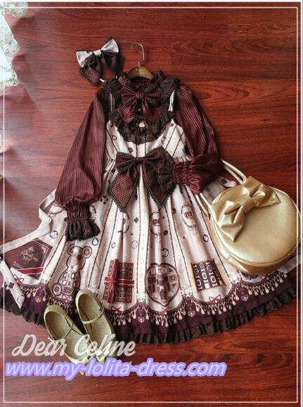 Valentine's Chocolate~ Sweet Lolita OP/JSK -Ready Made