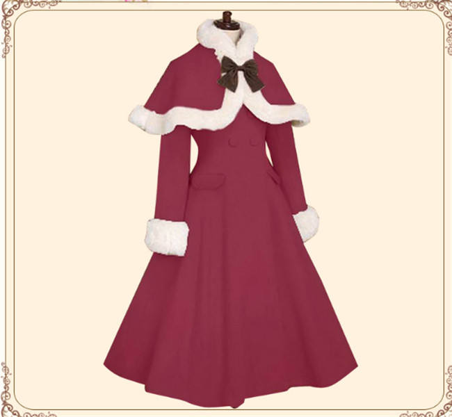Lolita Princess Winter Double-breasted Coat&Cape