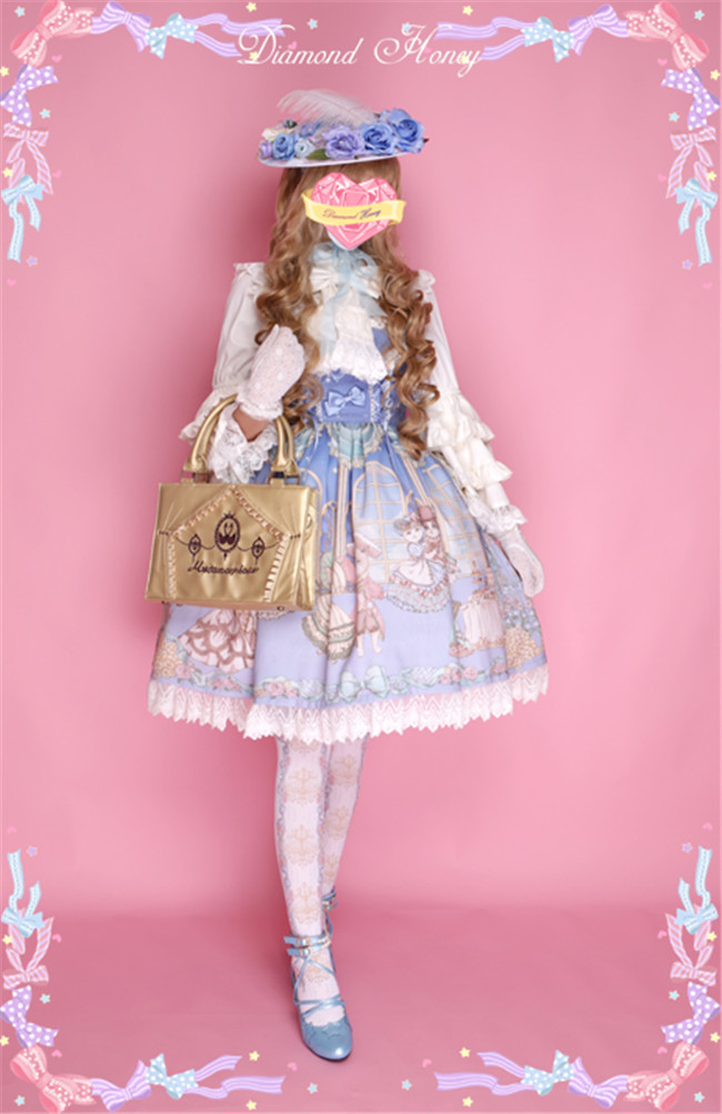 Royal Ball Cats- Classic Rococo Style Lolita Princess JSK/OP Dress
