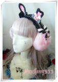Sweet Bunny Ears Thermal Lolita Eye Patch With Detachable Bow - 4 Styles -OUT