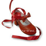 Beautiful Sweet Remilia Scarlet Shoes With Bandage