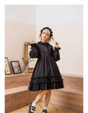 Vintage Classic Uni color Lolita OP Daily wear Version -out