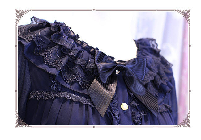 The Secret Key Of Elves~ Elegant Lolita HIme Sleeves Blouse