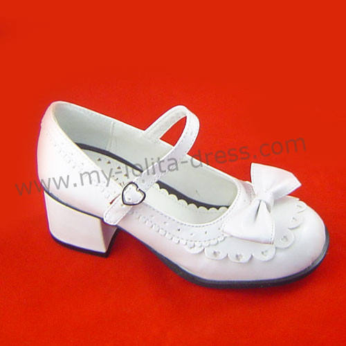 White Square Heels Lolita Shoes