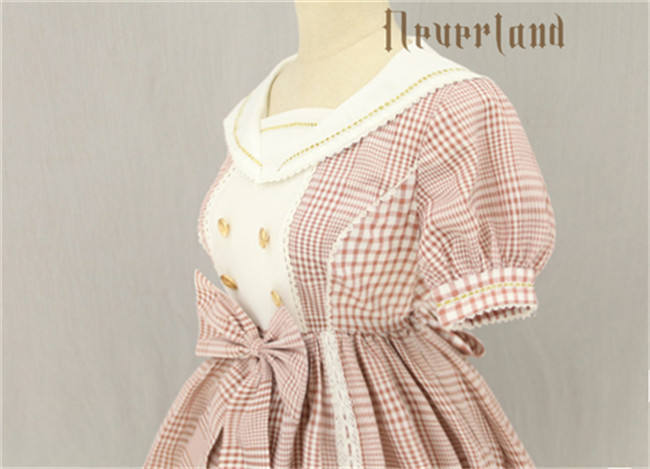 Not Stripe~ Sweet Gingham Lolita OP Dress off