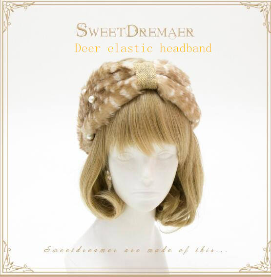 Christmas Deer Fur Headband