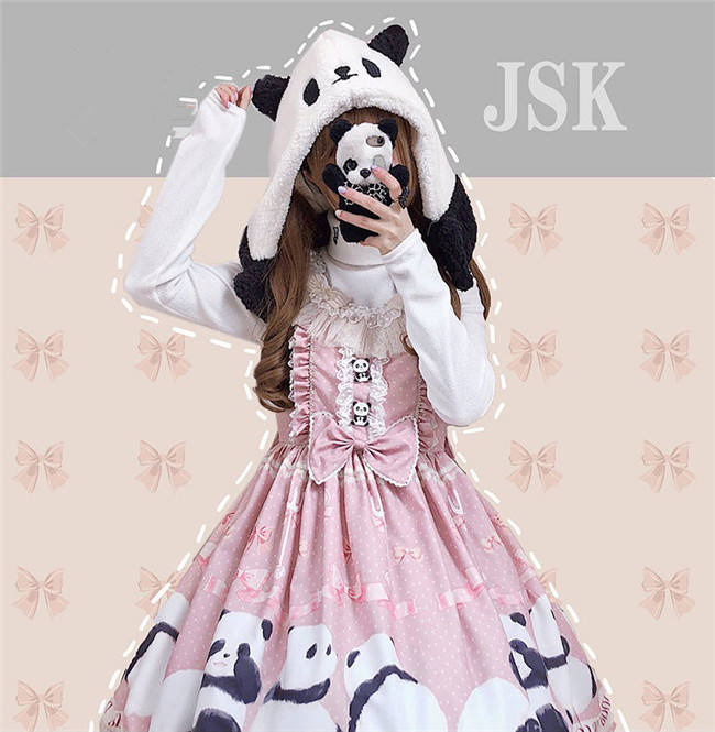 Panda Theme Sweet Lolita OP/JSK-Pre-order Closed