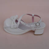 White Bow Lolita Sandals