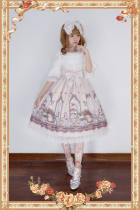 Infanta The Royal Rabbit Tea Party~ Sweet Lolita Printed JSK+Headbow