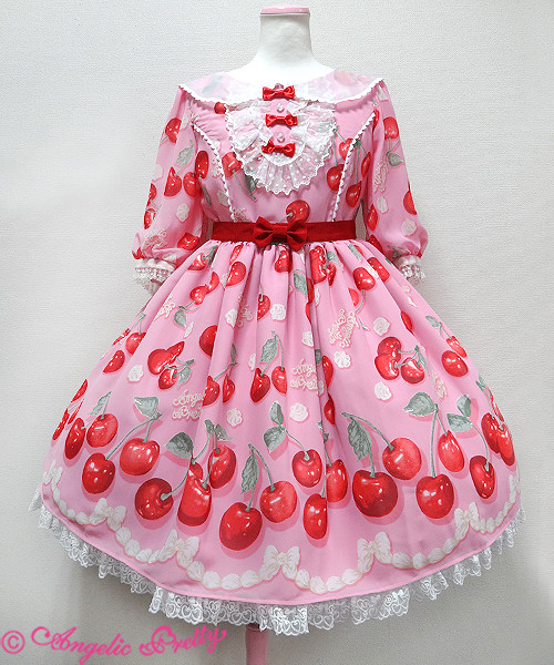 Angelic Pretty Replica~ Cream Cherry~ Lolita JSK and OP $37.99