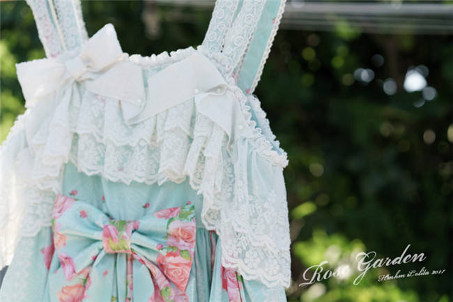 Rose Garden~ Sweet Lolita High Waist JSK Dress - Pre-order