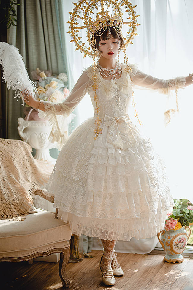 Secret Garden In Midsummer ~Elegant Lolita Bridal Dress -Ready MADE