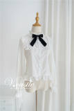 Sweet Roll Collar Lolita Blouse -Ready Made Black Size S - In Stock
