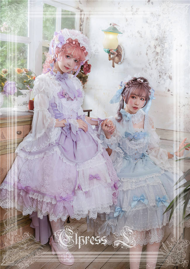 Elpress L ~Christmas D*Romance Ode~ Elegant Lolita JSK -Ready Made Purple M - In Stock