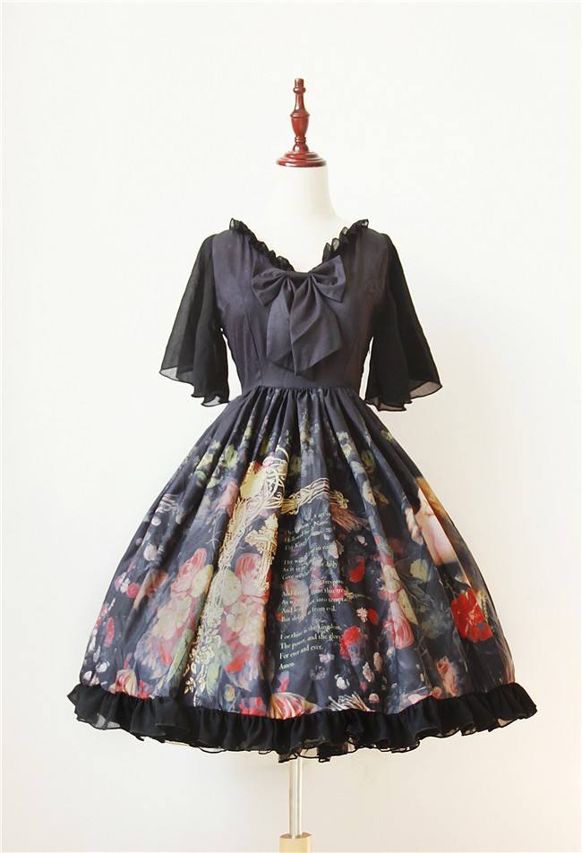 Neverland Lolita Maiden's Garden  Lolita Chiffon OP