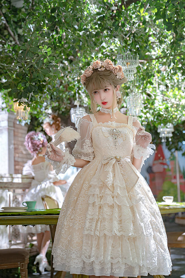 Secret Garden In Midsummer ~Elegant Lolita Bridal Dress -Ready MADE