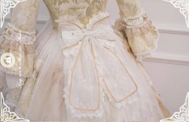 Ode to Love and Vows ~Luxury Lolita Fullset (OP + Necklace + Wristcuffs + Bonnet + Back Yarn) -Ready Made