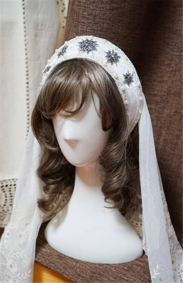 Dark Prints Jacquard Court Style Lolita Crown