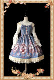 Infanta Cinderella Printed Mini Lolita JSK - 5 Colors Available Pre-order CLOSED