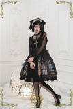 CEL Lolita ~The Holy Cross Gothic Lolita JSK with Front Open Design + Fake Collar -Ready Made