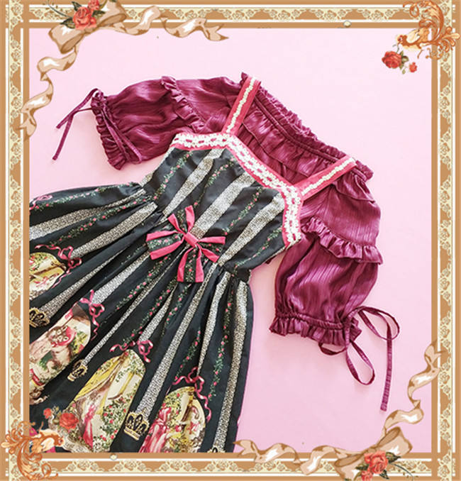 Sweet Lolita Short Sleeves Blouse Short Version -Special Price-out