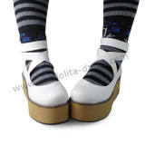Ankle Belts Cream Color Sole Lolita Shoes