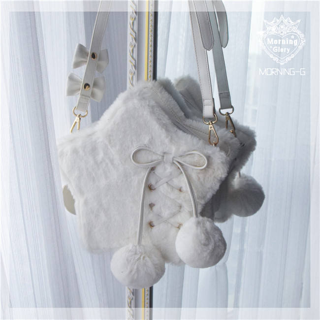Repair of Love/Star~ Sweet Lolita Fur Hand Bag/Cross-body Bag
