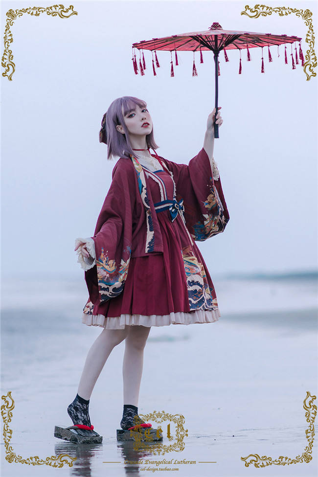 CEL Lolita ~Kaiseki Island Lolita JSK Slight High Waist -Ready Made
