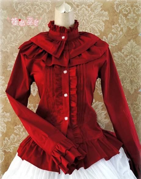 Cotton Tailored Light Purple Lolita Blouse - Good for Tailor