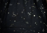 Lucky Star ~ Lonely Night Star~ Stamping-gold Chiffon Lolita JSK Dress -OUT