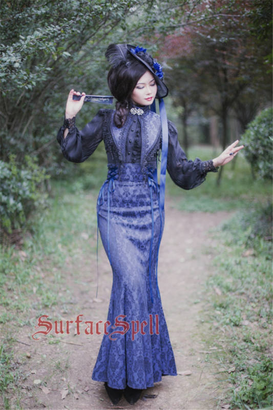 Surface Spell ~Nyx Gothic Lolita Fishtail Skirt Mermaid Style