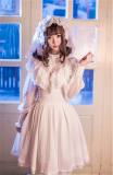 Vintage Court Wind Chiffon Lolita Blouse White Size S In Stock