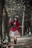 Lilith House ~The Little Hunter in Red Riding Hood ~ Lolita OP/Cape/Underskirt -Ready Made