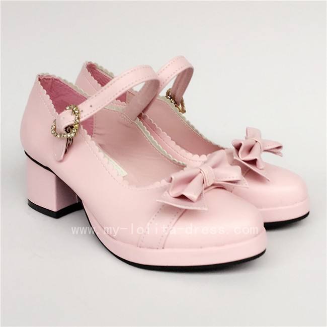 Bows Single Strap Lolita Shoes