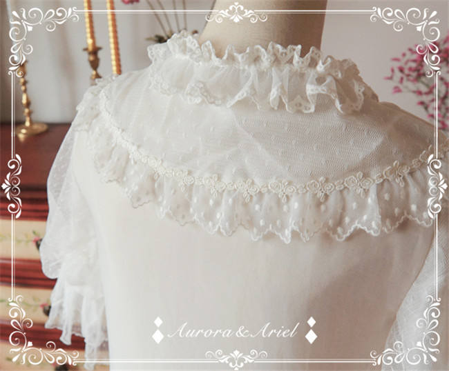 Aurora & Ariel ~Small Candle~ Chiffon Lolita Blouse