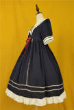 Neverland Lolita Navy Wind Sailor Collar Lolita OP -The 2nd Round Pre-order Closed