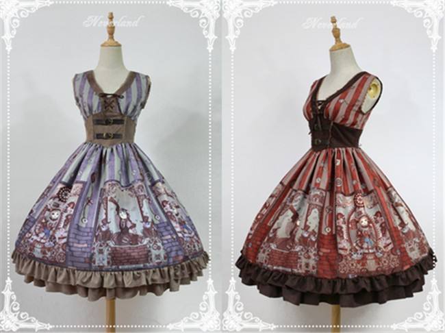 Neverland Lolita -Steampunk Cat- Lolita V-neck Corset JSK -Pre-order