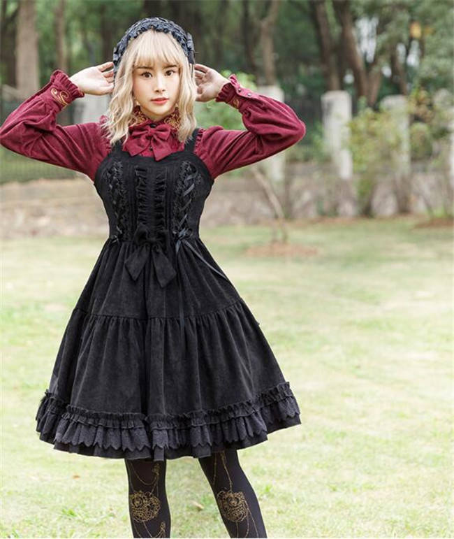 The Wolfing Red Riding Hat Thickening Lolita Jumper