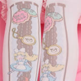 Sweet 54cm Long Velvet Above Knee Lolita High Socks