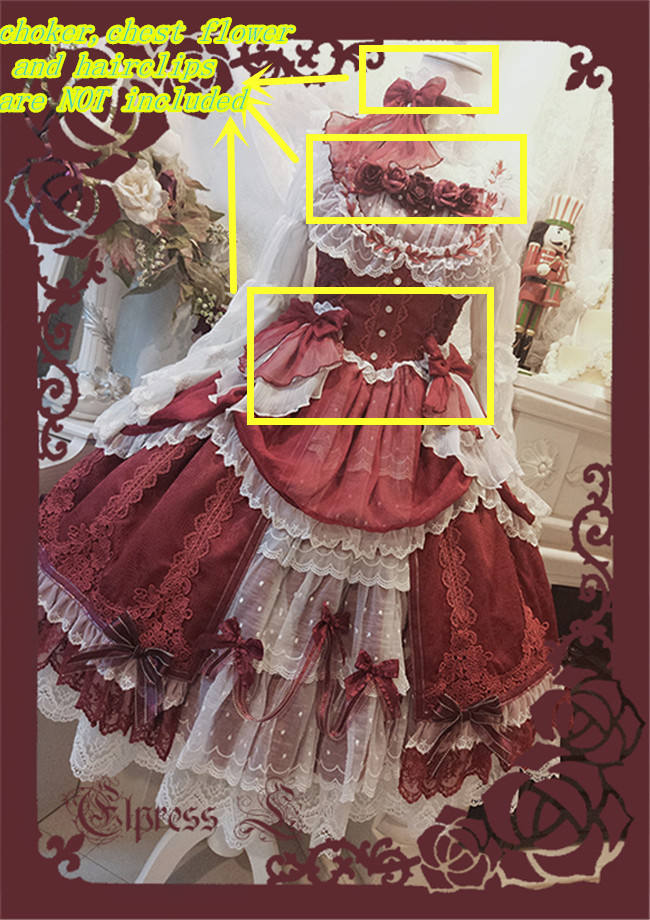 Elpress L ~Christmas D*Romance Ode~ Elegant Lolita JSK -Ready Made Purple M - In Stock
