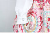 Strawberry Bunny~ Lolita Printed Long Sleeves OP Dress